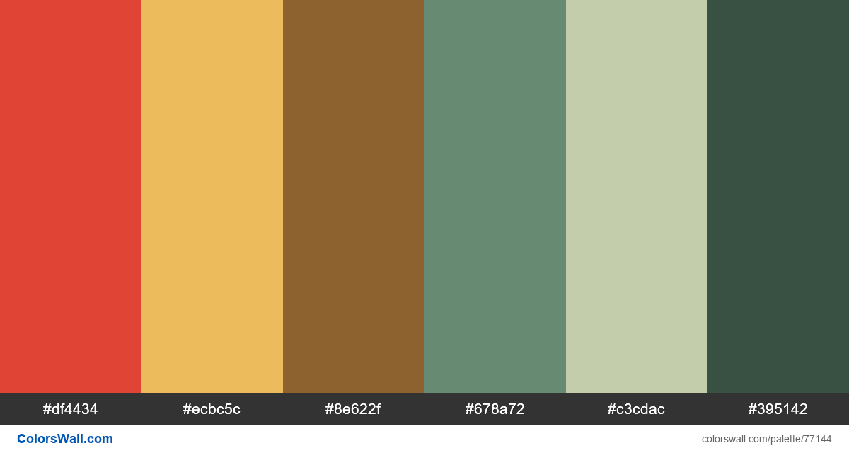 Illustration Vegan Palette Colorswall