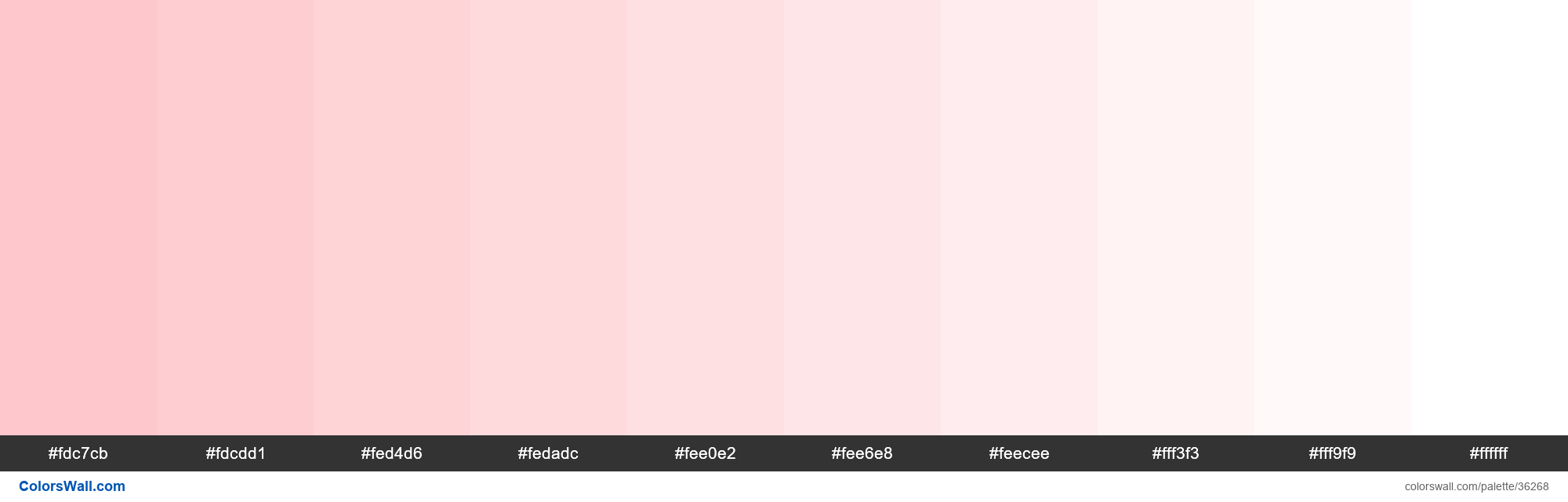 Tints XKCD Color Pale Rose Fdc C Hex Colors Palette ColorsWall