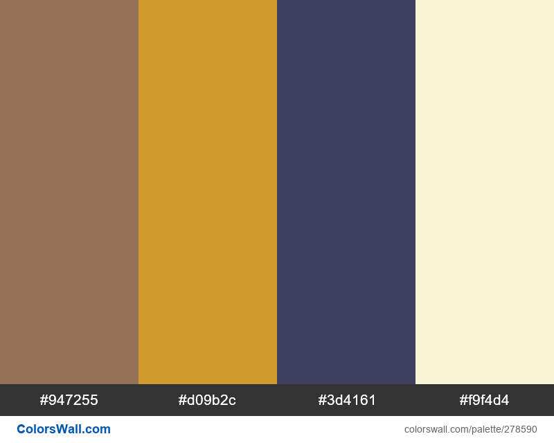 Toffee Bar Saffron Yellow Church Blue Sweet Jasmine Palette Colorswall