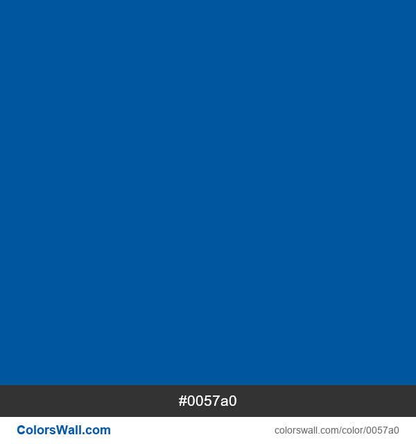 Image PNG de #0057a0 couleur blue #0057a0 image en couleur