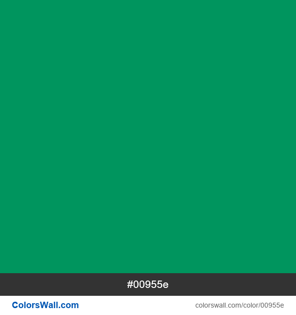 Green Gloss #00955e color image