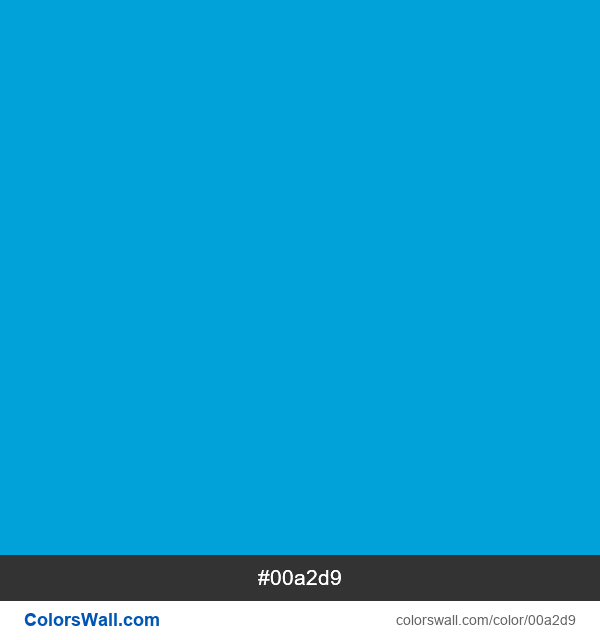 Graceful Grey #00a2d9 color image