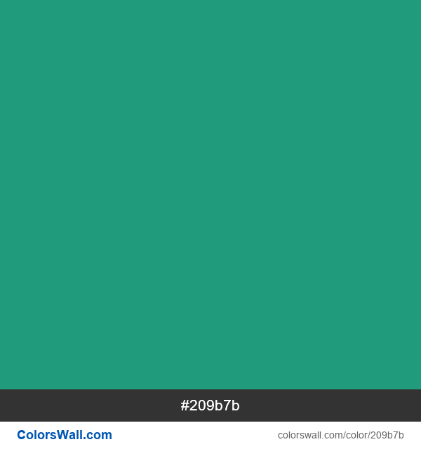 Green (Crayola) #209b7b color image
