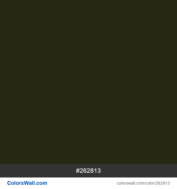 #262813 Hex color | ColorsWall