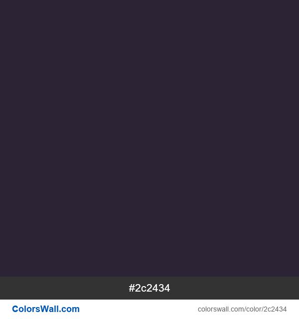 Dark Purple #2c2434 color image