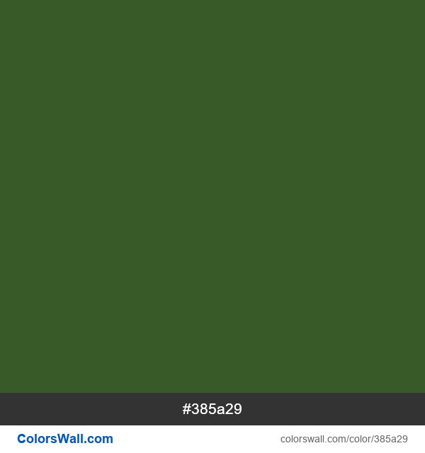 #385a29 Hex color Mughal Green information | ColorsWall