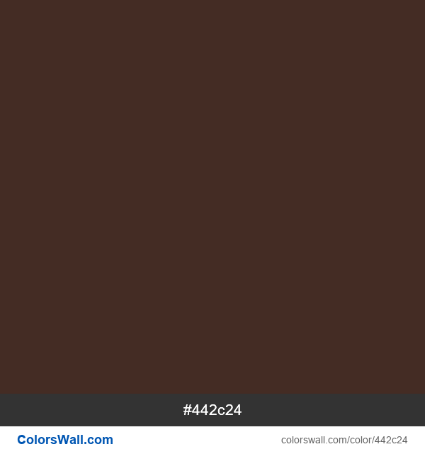 Brown Coffee #442c24 color image