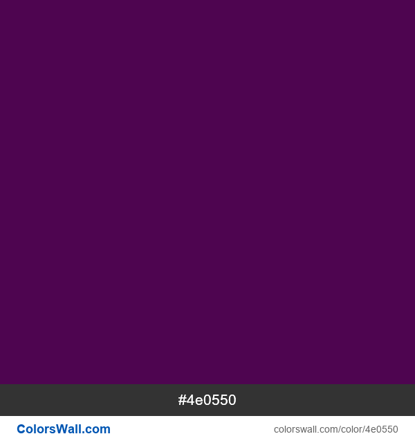 Beaten Purple, plum purple #4e0550 color image