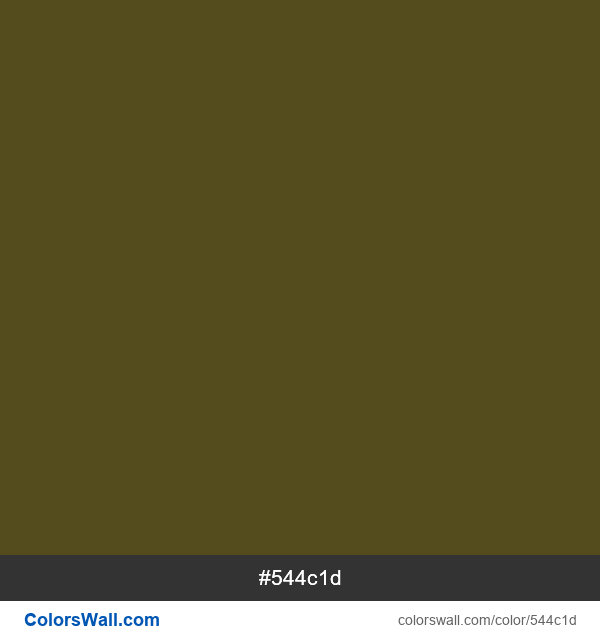 #544c1d Hex Color Army Green 