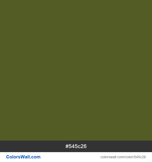 Soldier Green #545c26 color image
