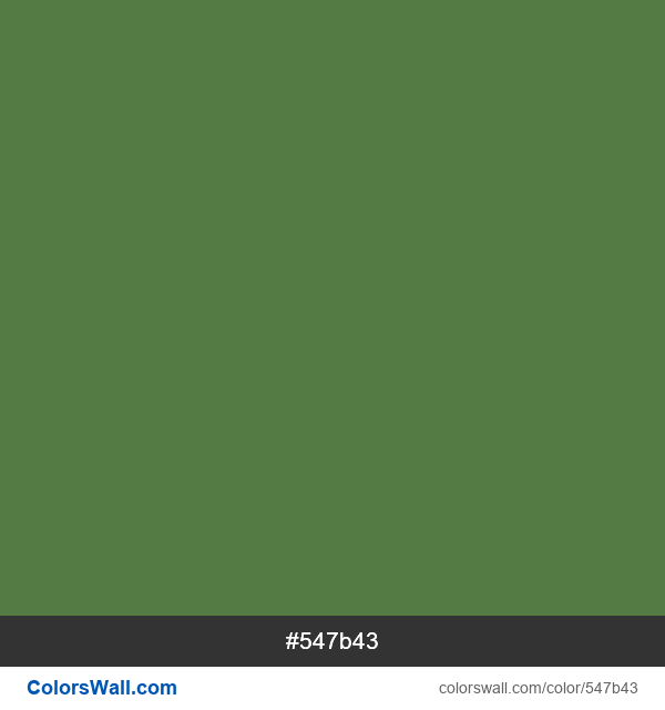 #547b43 Hex color Fern Green information | ColorsWall