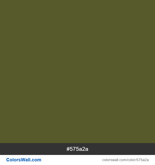 #575a2a Hex color Soldier Green information | ColorsWall