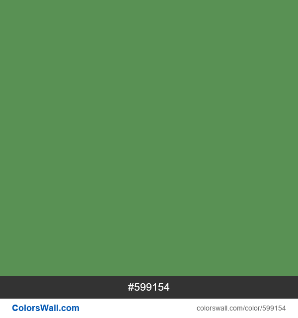 #599154 Hex color Chromium Oxide Green Light information | ColorsWall