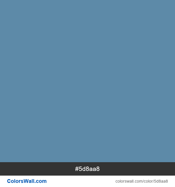 Air Force Blue, Air Force blue (RAF) #5d8aa8 color image