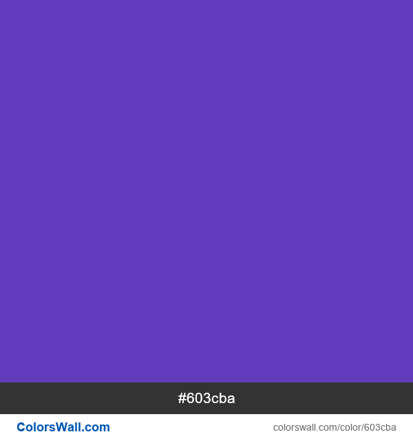 Dark Purple #603cba color image