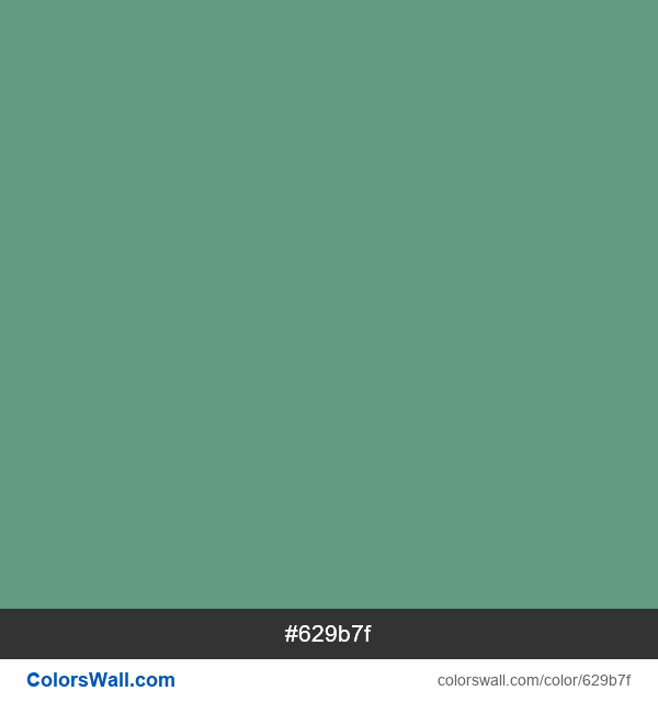 #629b7f Hex color Oxley information | ColorsWall