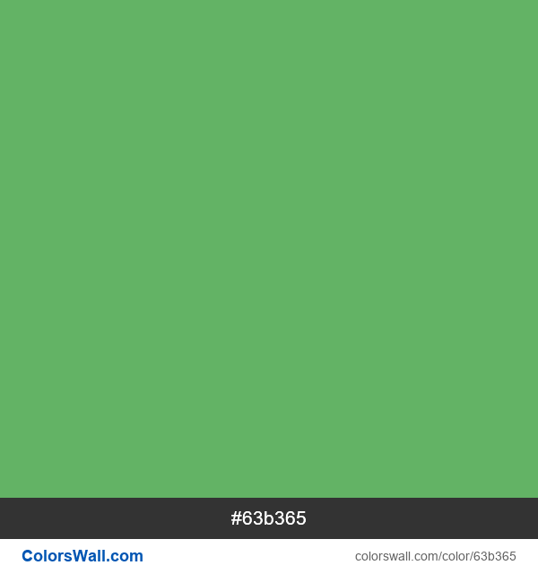 Boring Green #63b365 color image
