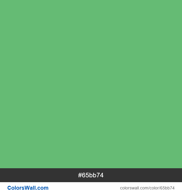 Iguana Green #65bb74 color image