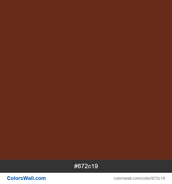  #672c19 color image