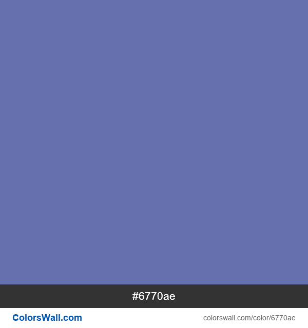 Chalcedony Violet #6770ae зображення кольору