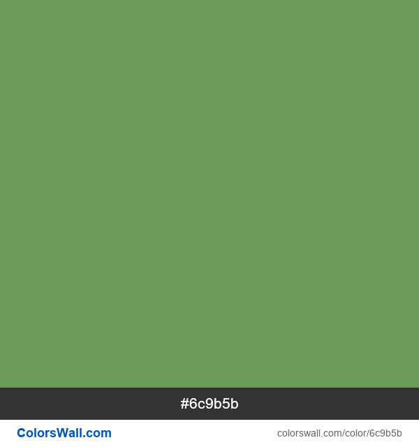 Russian Green #6c9b5b color image