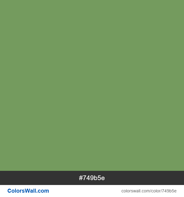 #749b5e Hex Color 