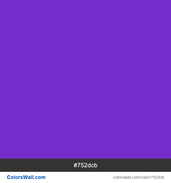  #752dcb gambar warna