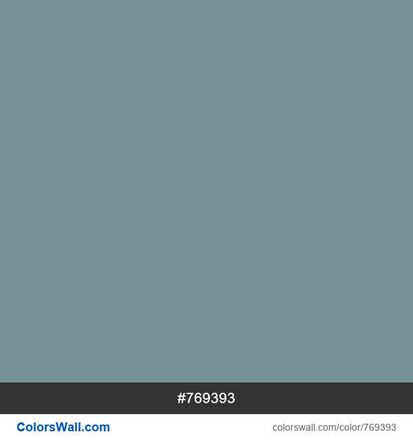 769393 HEX color Dusty Teal information