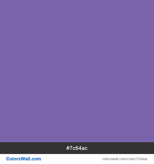 Blue-Violet (Crayola) #7c64ac color image