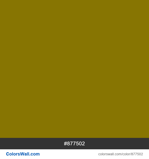 Imagen PNG de color #877502 Dark Yellow #877502 imagen en color