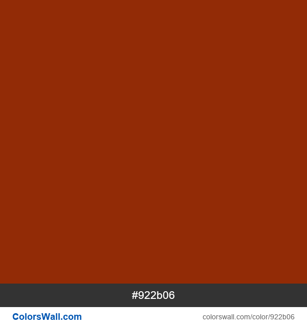 Brown #922b06 зображення кольору
