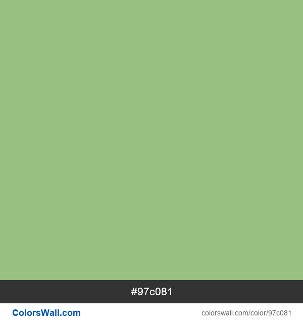 #97c081 Hex color Olivine information | ColorsWall