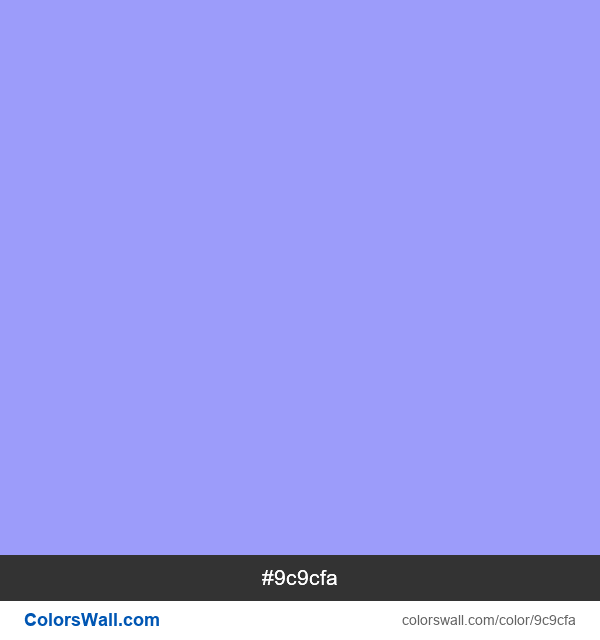 Maximum Blue Purple #9c9cfa color image