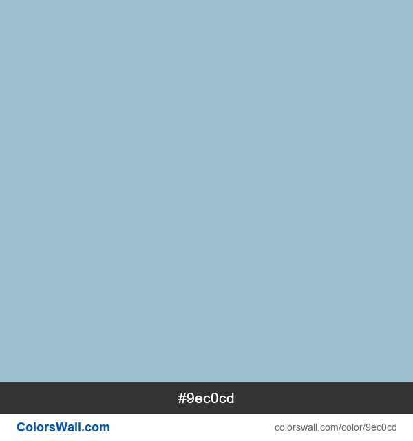 PNG image of #9ec0cd color Pastel Blue #9ec0cd color image