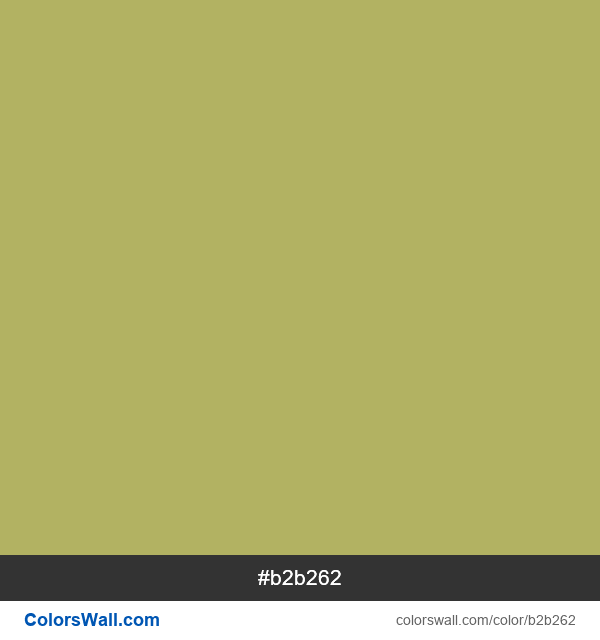 Olive Green / #bab86c hex color
