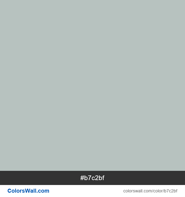 Gray (X11) #b7c2bf color image