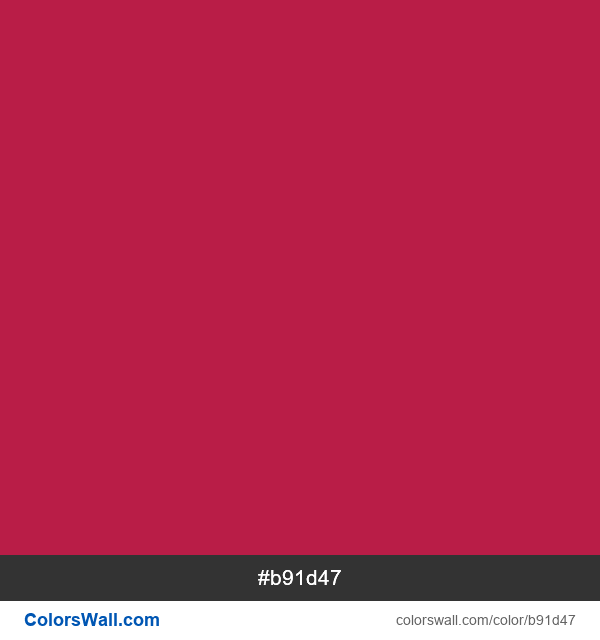 Dark Red #b91d47 color image