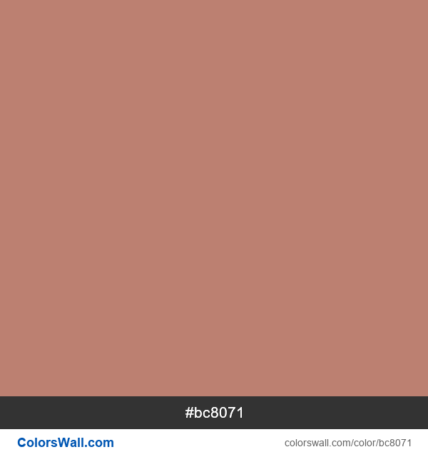 PNG image of #bc8071 color Tea Rose ( Red ) #bc8071 color image