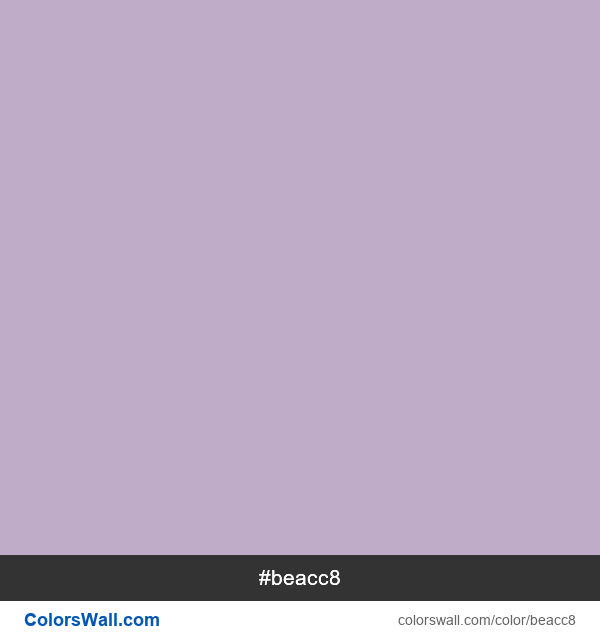 Gambar PNG warna #beacc8 Lilac #beacc8 gambar warna