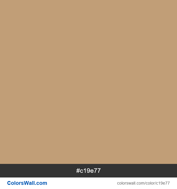 Pale Taupe #c19e77 color image