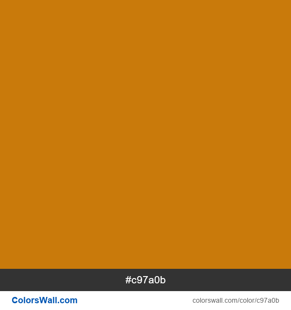 Mustard Brown #c97a0b color image