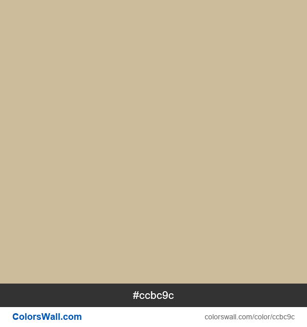 Dark Vanilla #ccbc9c color image