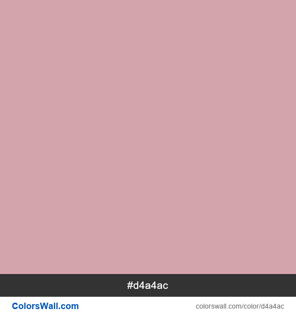 Pastel Pink #d4a4ac color image