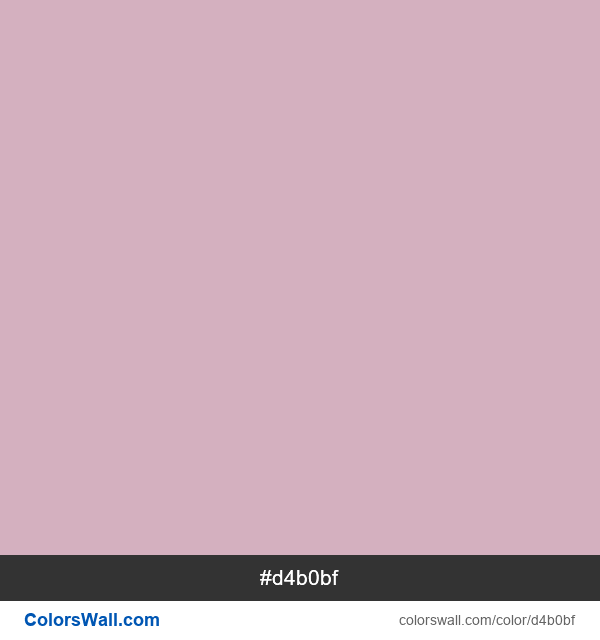 Pink Lavender #d4b0bf color image