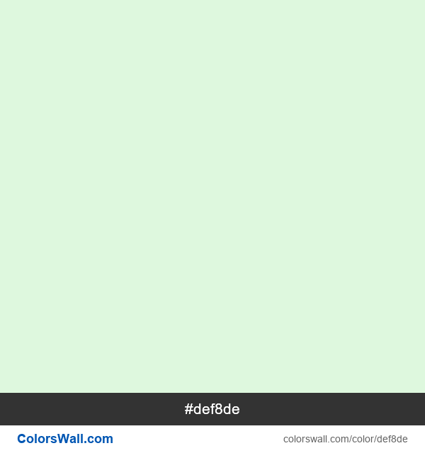  #def8de color image