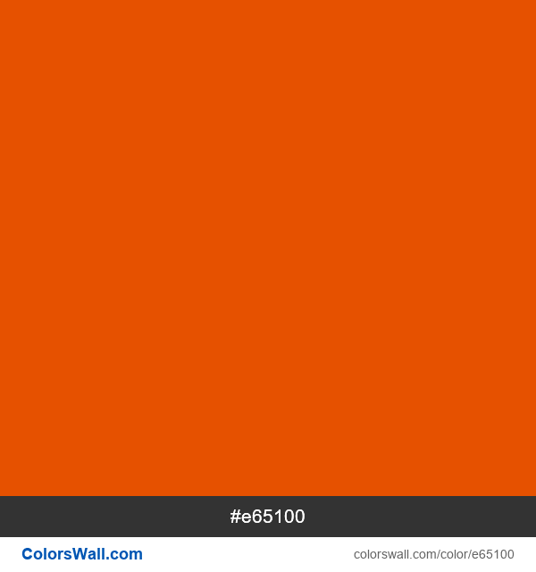 orange darken-4, Salsa Habanero #e65100 color image
