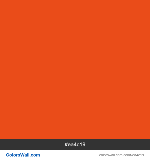 #ea4c19 color image