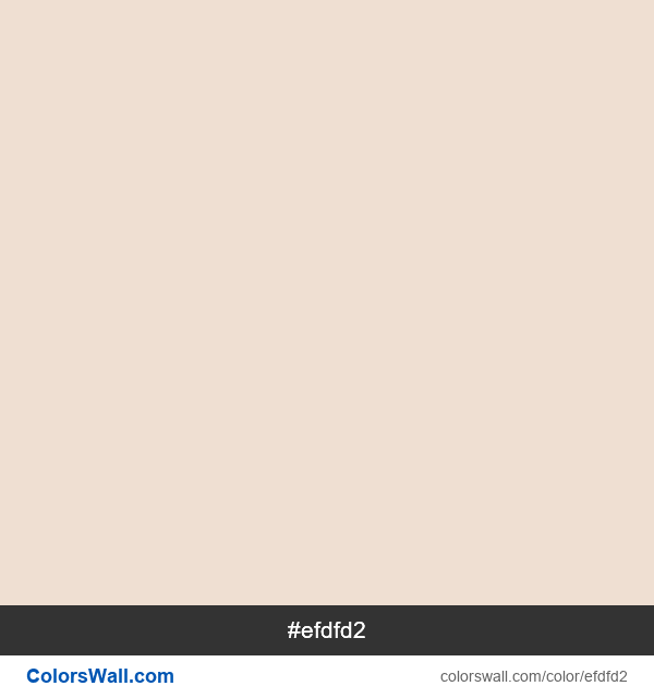  #efdfd2 color image