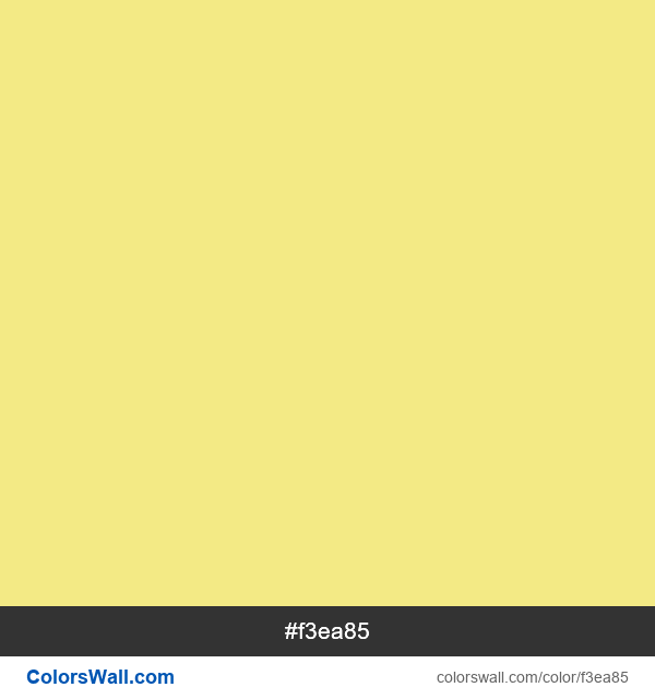 Khaki (X11) #f3ea85 color image