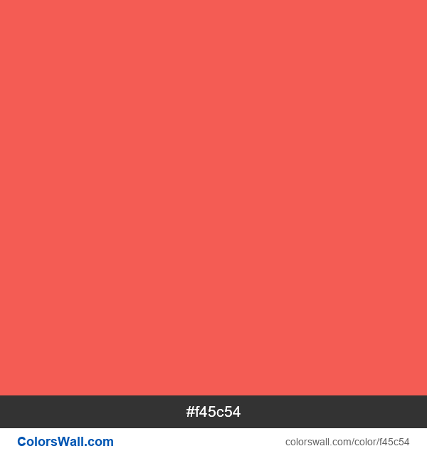 Immagine PNG di colore #f45c54 Sunset Orange #f45c54 immagine a colori